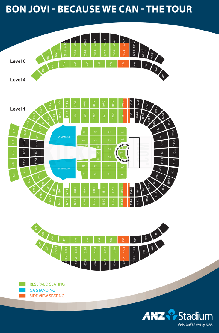Anz Stadium Seating Chart Anz Stadium Seating Chart - Bon Jovi - Teg Dainty