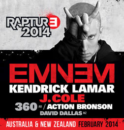 Eminem’s Rapture Australia 2014Eminem  presented by TEG Dainty