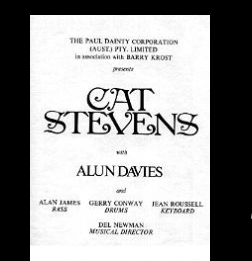 Cat Stevens presented by TEG Dainty