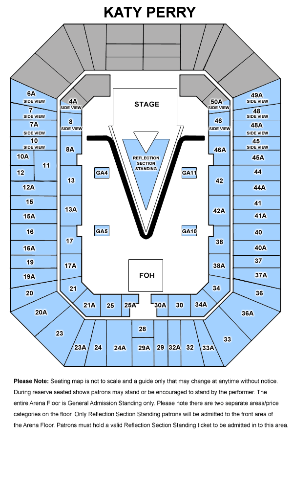 Brisbane 2 seating map TEG DAINTY