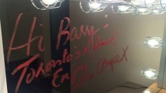 A message left in Toronto for Barry Humphries by Angela Lansbury