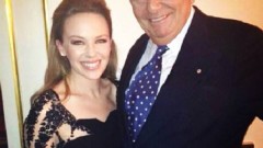 Barry Humphries with Kylie Minogue in LA