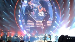 Lady Gaga singing with Queen + Adam Lambert at Allphones Arena, Sydney 2014