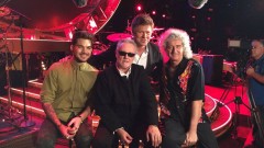 Queen + Adam Lambert being interviewed by Richard Wilkins