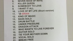 Queen + Adam Lambert - Setlist: 26th August 2014 at Allphones Arena, Sydney