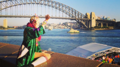 Miley Cyrus and the Sydney Harbour Bridge