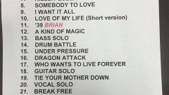 Queen + Adam Lambert -  Setlist: 4th September 2014 at Vector Arena, New Zealand