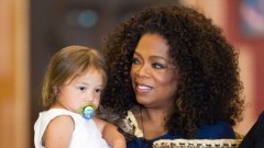 Oprah was given an official Maori welcome at a marae in Auckland