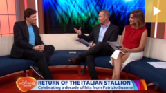 Patrizio visited Larry & Kylie on The Morning Show 