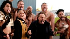 Billy was greeted at Auckland Airport with an official powhiri