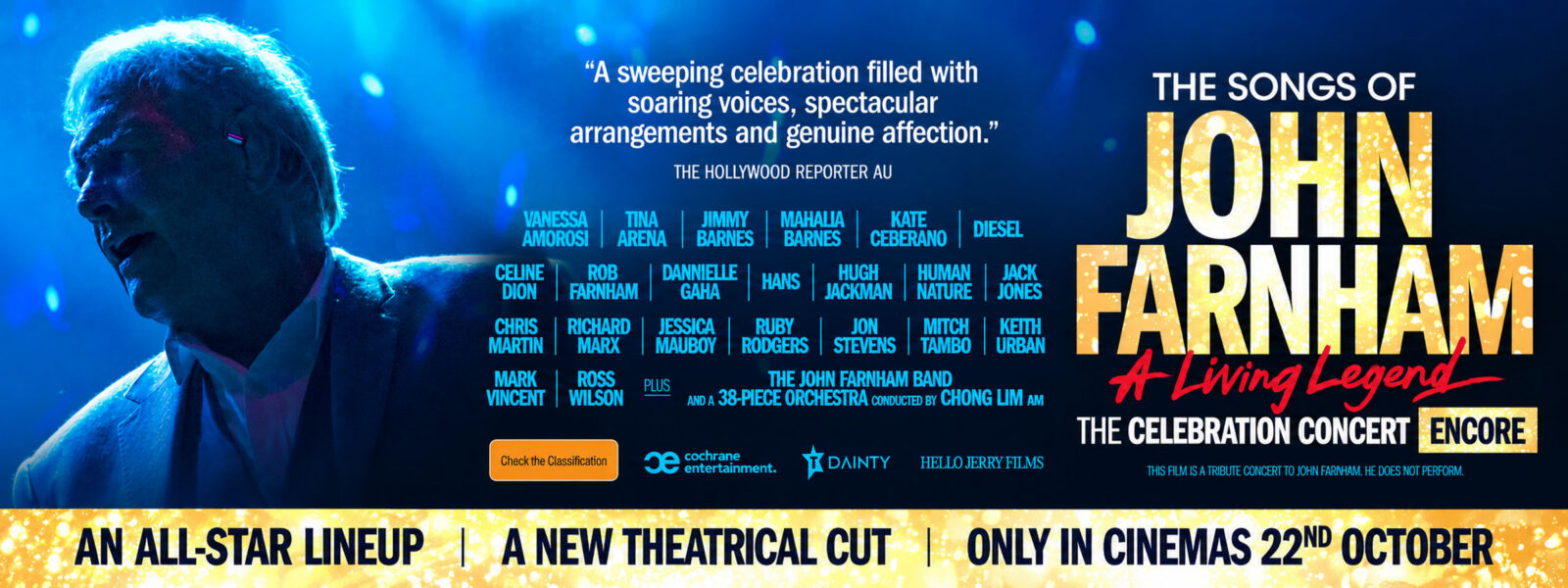 The Songs of John Farnham: A Living Legend – EncoreThe Songs of John Farnham: A Living Legend – Encore  presented by TEG Dainty